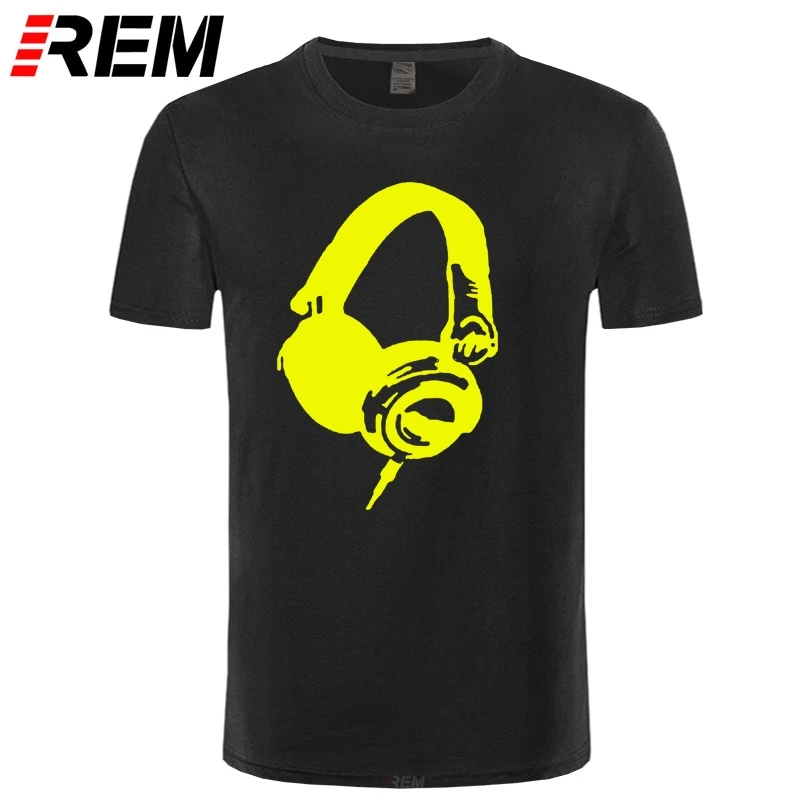 

Short Sleeve T-shirt Tshirt Camiseta Brand Clothing Funny Cool DJ Music T Shirt Men Cotton