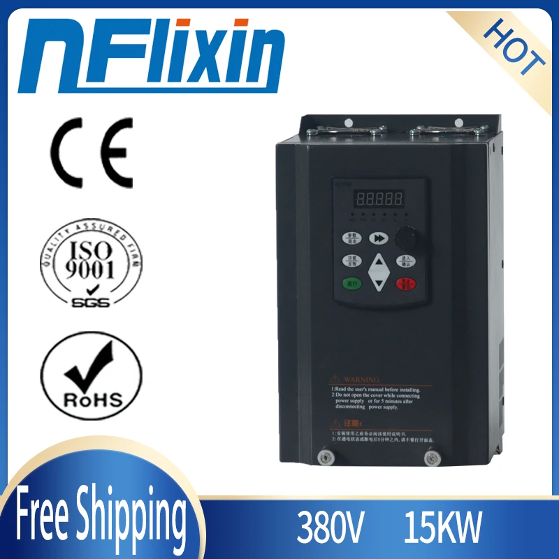 

Привод с переменной частотой 15 кВт, 3ph, 380 В, управление скоростью шпиндельного двигателя с ЧПУ, 20 л.с., Инвертор VFD для гравировального станка