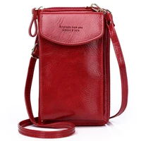 new high quality small bag women wallet crossbody bag leather purse coin cell phone mini pouch card holder shoulder wallet bag