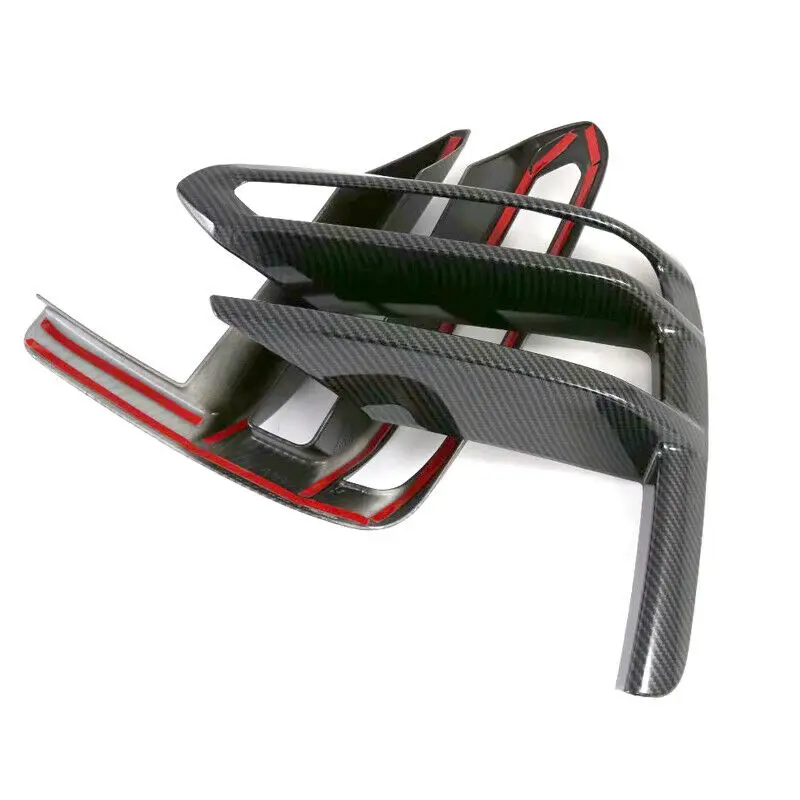 

4PCS for Kia Forte K3 Cerato 2019 2020 Car Carbon Fiber Front Fog Light Lamp Stripe Cover Trim Frame Molding Accessories