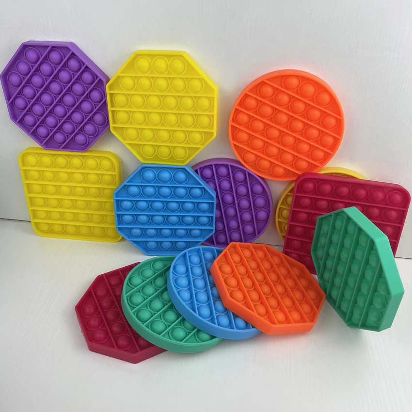 

Antistress Fidget Toys Push Bubble Popit Squeeze Sensory Stress Reliever Autism Needs Adult Anxiety Focus Educational Toy Kids