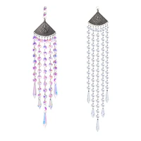hd chandelier crystal icicle prisms hanging suncatcher rainbow maker wind chimes design window curtains home garden decor gifts