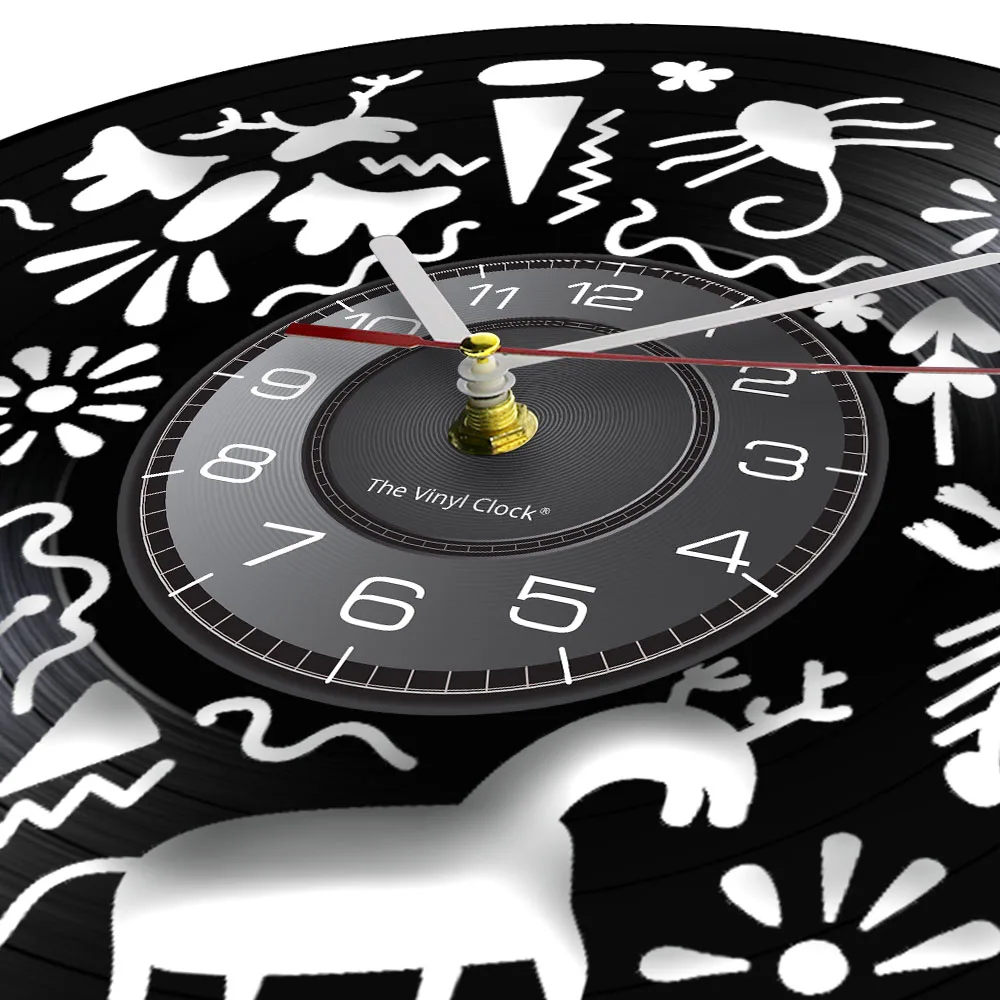 Imaginative Graffiti Decorative Wall Clock Child's Imagine Magic World Alien Species Laser Cut Vinyl Watch Nursery Decor | Дом и сад