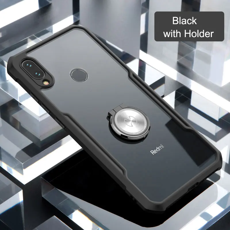 Противоударный чехол XUNDD для Xiaomi Redmi Note 7, чехол с подушкой безопасности, прозрачная задняя крышка из поликарбоната для Redmi Note 7 Pro, чехол из ТПУ, бампер