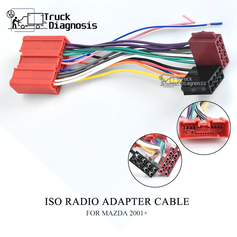 

Радиоадаптер со шлейкой стандарта ISO для MAZDA 2001 + (специальные модели) 12-015