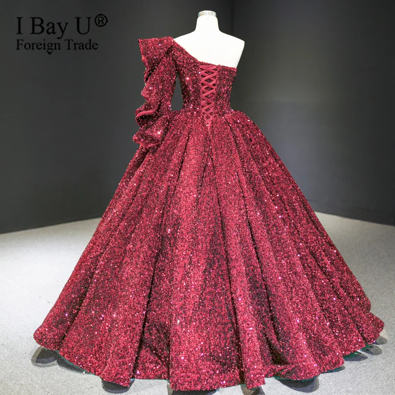 detachable prom dresses 2020 off the shoulder half sleeve front slit beading sequins red evening dresses arabic
