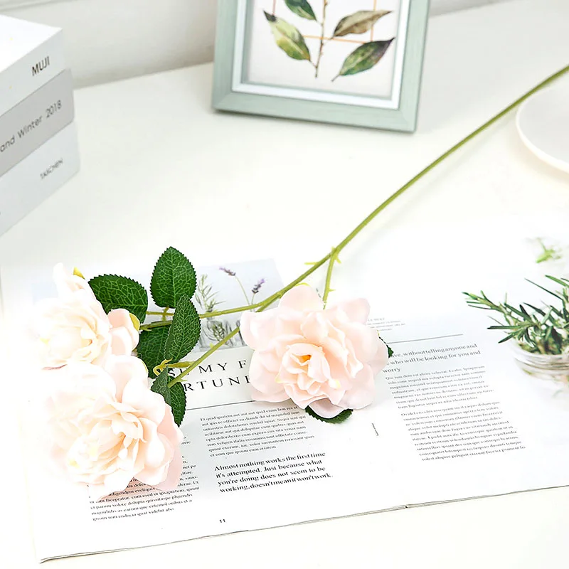 Искусственные красные цветы азалии 9 см высококачественные устойчивые к