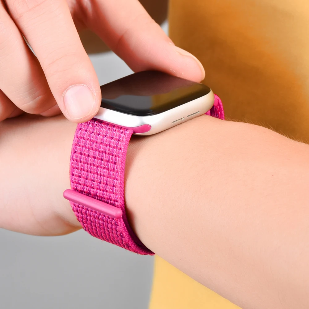 Ремешок для наручных часов Apple Watch серии 3/2/1 38 мм 42 мм мягкий нейлон дышащий сменный ремешок Спортивные петли для наручных часов iwatch серии 4 5 40 мм 44 мм