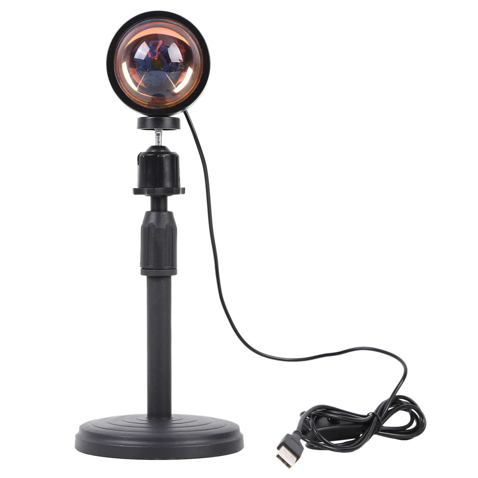 

USB Sunset Projection Lamp Rainbow Atmosphere Led Lamp Sunset Desk Lamp for Bedroom Decor Coffe Shop Wall Decoration Night Light