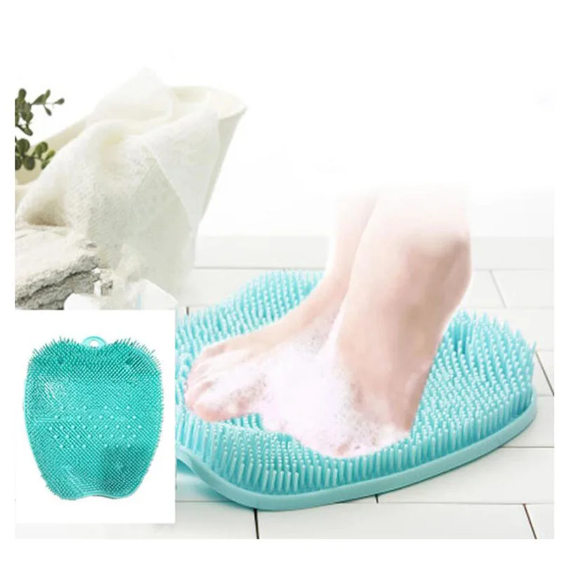 

Pregnant Women Without Bend Over Shower Foot Massager Scrubber Cleaner Washing Massage Tools Pad Mat Elderly Feet Cleaning Brush