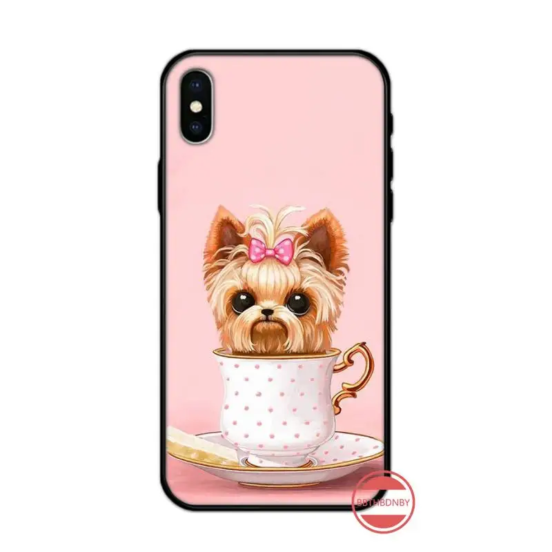 

Yorkshire terrier dog PUPPY cute animal high quality Phone Case coque for iPhone 11 12 pro XS MAX 8 7 6 6S Plus X 5S SE 2020 XR