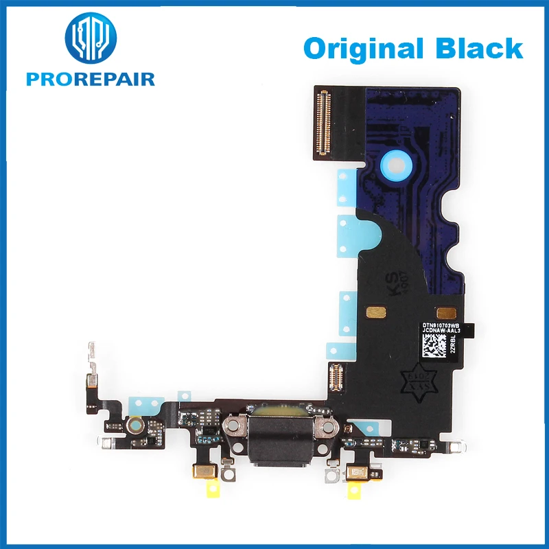 original black 5 шт./лот официальный зарядный порт для iPhone 8 док-разъем Flex для iPhone 8G 4,7 - Цвет: original black