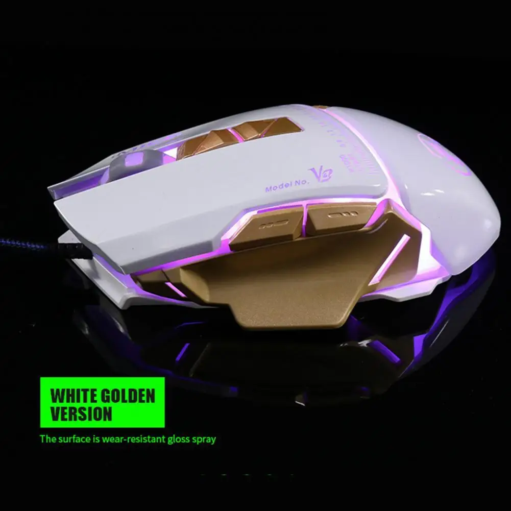 

IMICE V9 LED Optical Mouse Professional Gaming Chip High Precision Optical Engine ABS Four DPI Shifting Gaming Mouse for Office