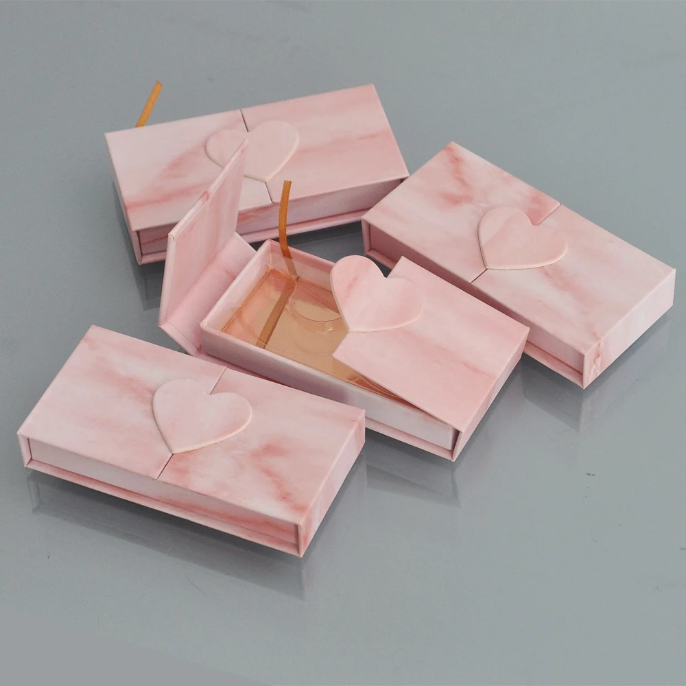 

NEW Wholesale Rectangle lash box alse Eyelash packaging box Custom fake 3D mink lashes boxes faux cils strip magnetic case empty
