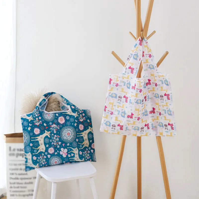 Сумка для покупок с персонажем из мультфильма многоразовая эко-сумка складные