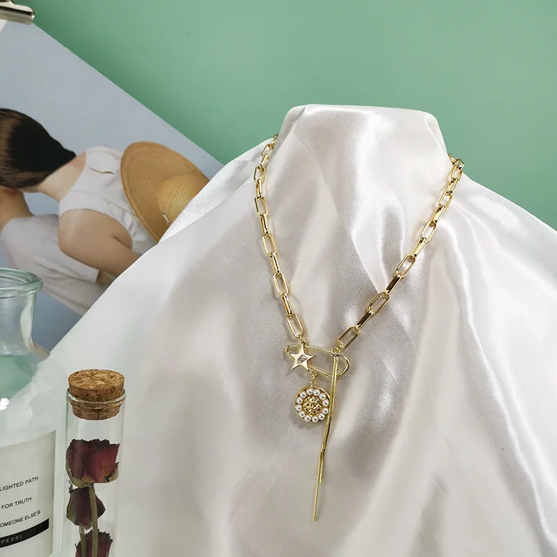 

European and American Simple Chain Necklace Pendant Clavicle Chain Female Ins New Fashion Women's Choker