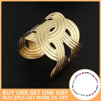 dorado hollow wide cuff geometric bracelet bangles for women new alloy open big female bangle fashion jewelry accesorios mujer