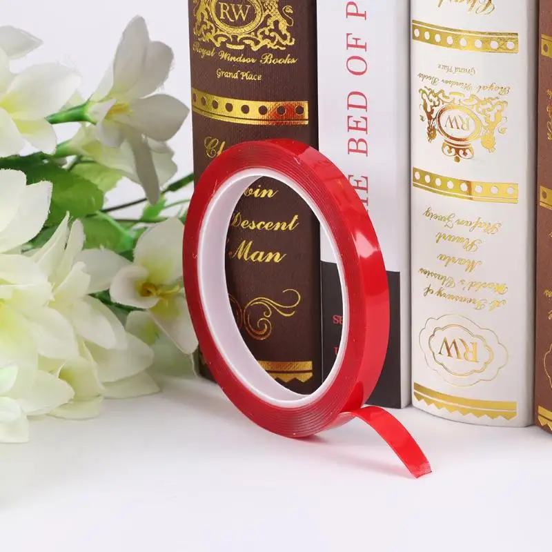 Прозрачная силиконовая Двухсторонняя клейкая лента наклейка на стену для дома