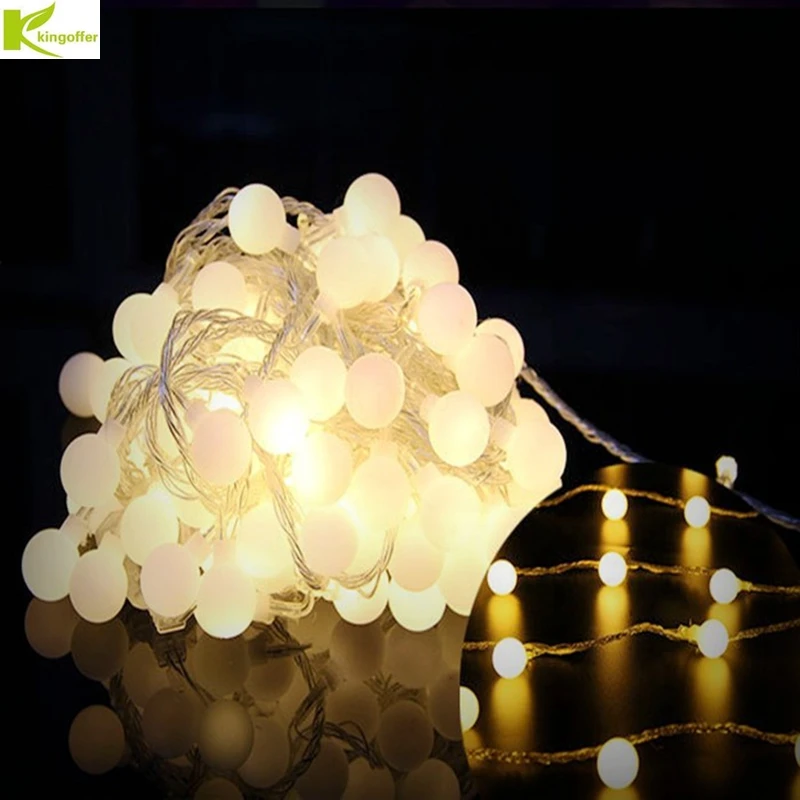30 м 300 LED шар сказочные гирлянды лампы для рождественской елки Праздник Свадьба
