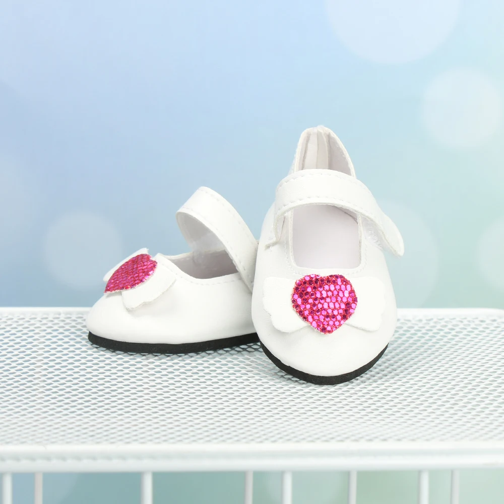 7 см бант Леопард PU кожаная кукла обувь блесток повседневная подходит для 18