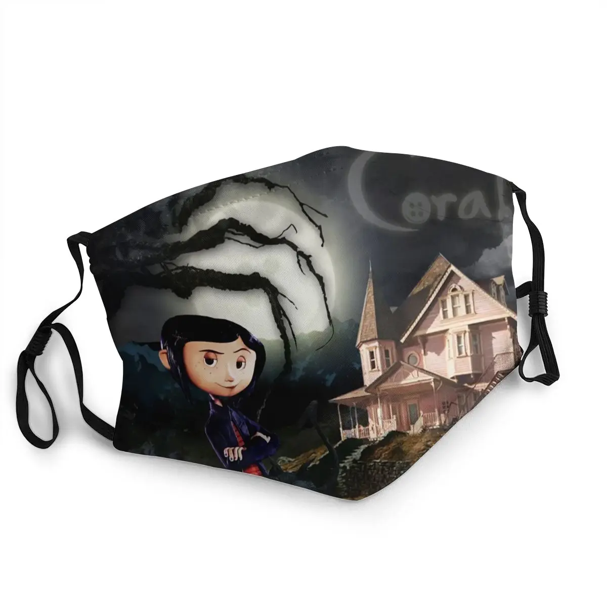

Неодноразовая маска для лица из фильма Coraline, мужская, женская, мужская маска от пыли, разноцветная маска для рта