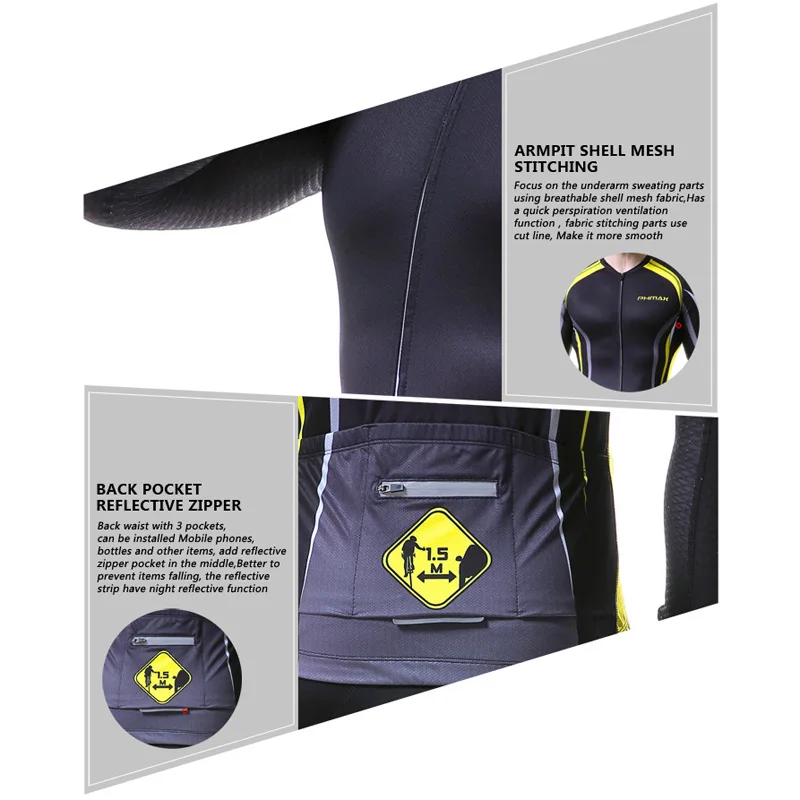 PHMAX 2020 Новые трикотажные изделия для горного велосипеда с длинным рукавом одежда