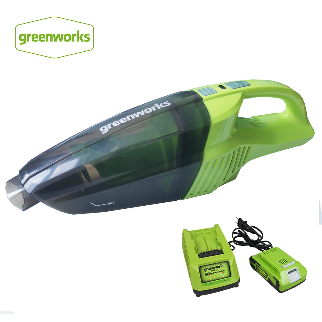 

Пылесос greenworks Аккумуляторный циклонный, 24 В, для сухой и влажной уборки