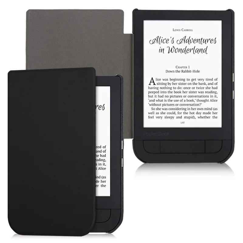 Black BOZHUORUI Smart case для Pocketbook 631 читалка, touch HD/Touch HD 2 Ruby Red искусственная кожа Магнитная крышка с автоматическим Уэйк/сна - Цвет: Black