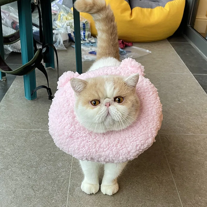 

Plush Elizabeth Anti-Timing Pet Dog Collar Cat Dog Puppy Neck Protective Circle Feeding Medicine Cover Accessories For Universal