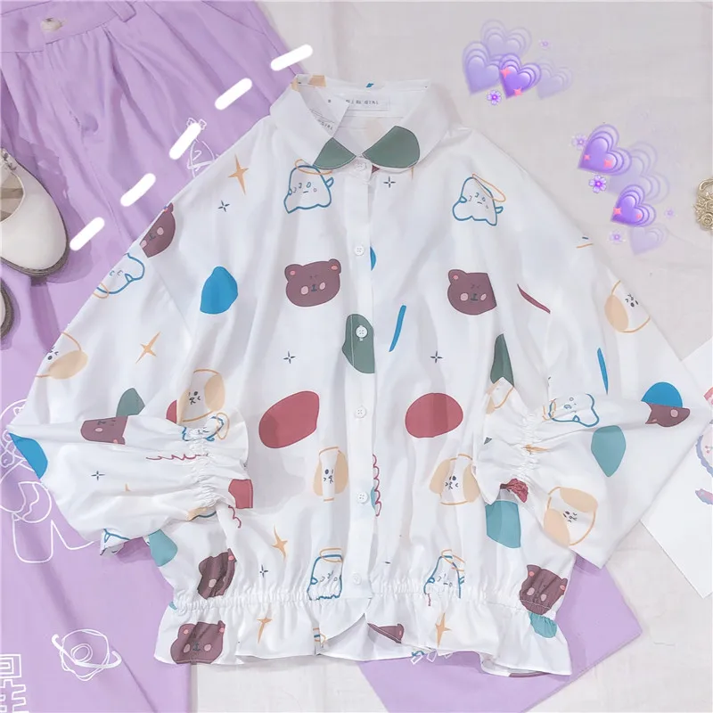 Японский новые весенние Для женщин небольшой свежий Носки с рисунком медведя из