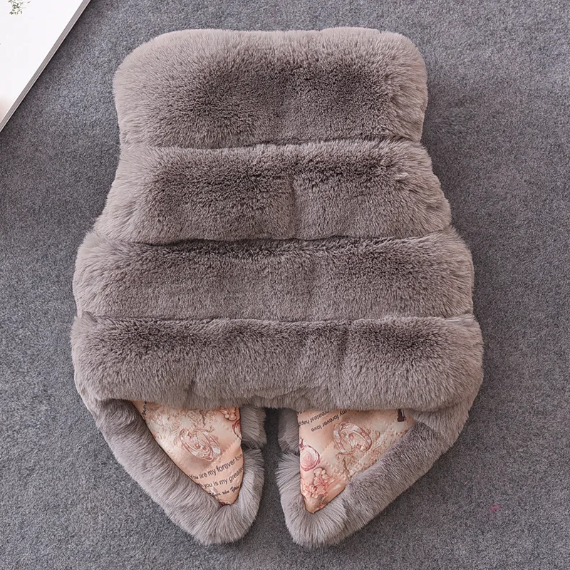 

Baby Girls Fur Outerwear 2020 New Spring Winter Fashion Thick Warm Faux Fur Environmentally Friendly Fur Childrens Clothing Vest