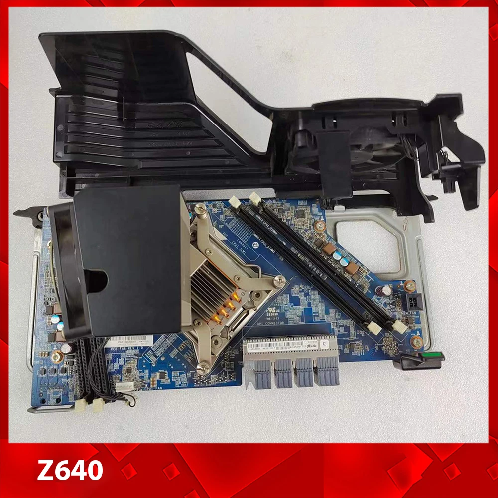 עבור HP שני מעבד לוח התרחבות Z640 710326-001 736520-001 DDR4 2011-3 עם מאוורר רדיאטור, באופן מלא נבדק כל פונקציות עבודה טוב