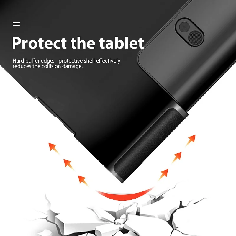 Cover Case for Lenovo Yoga Tab5 YT-X705F 10.1 Inch PU Leather Protectctive Cover Shell Tablet Funda Capa free stylus+film