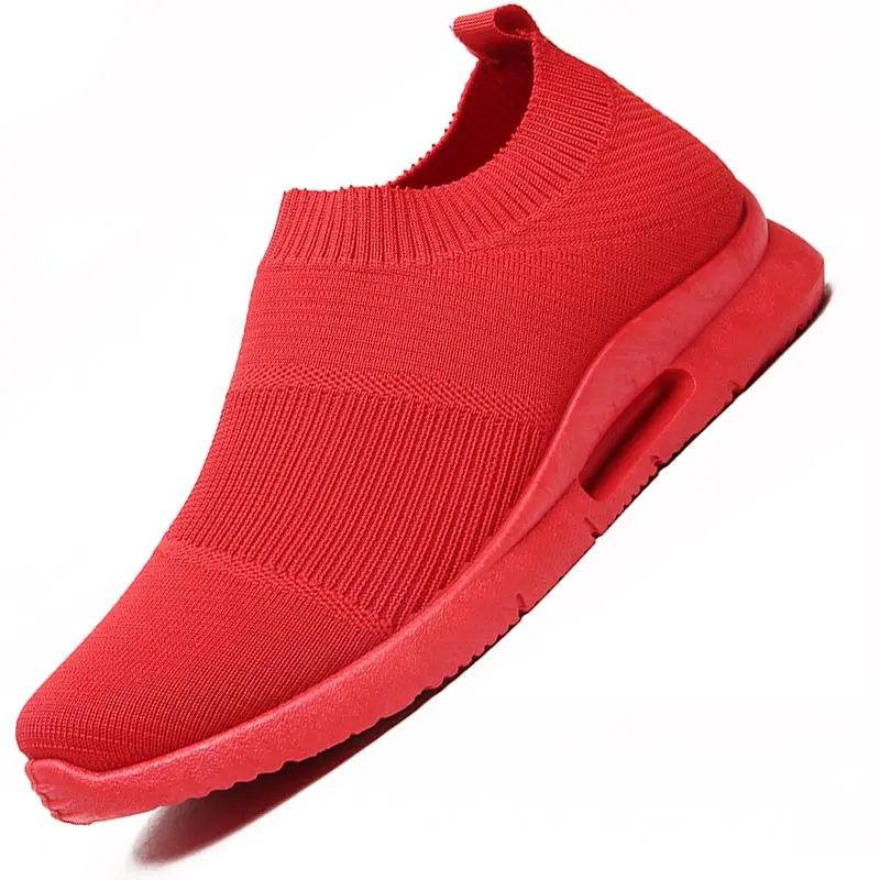 

Slip on Breathable Running Shoes Man Sport Shoes Sports Sneakers Male Socks Sneakers Red Trainers Basket Athletic Racing E-464