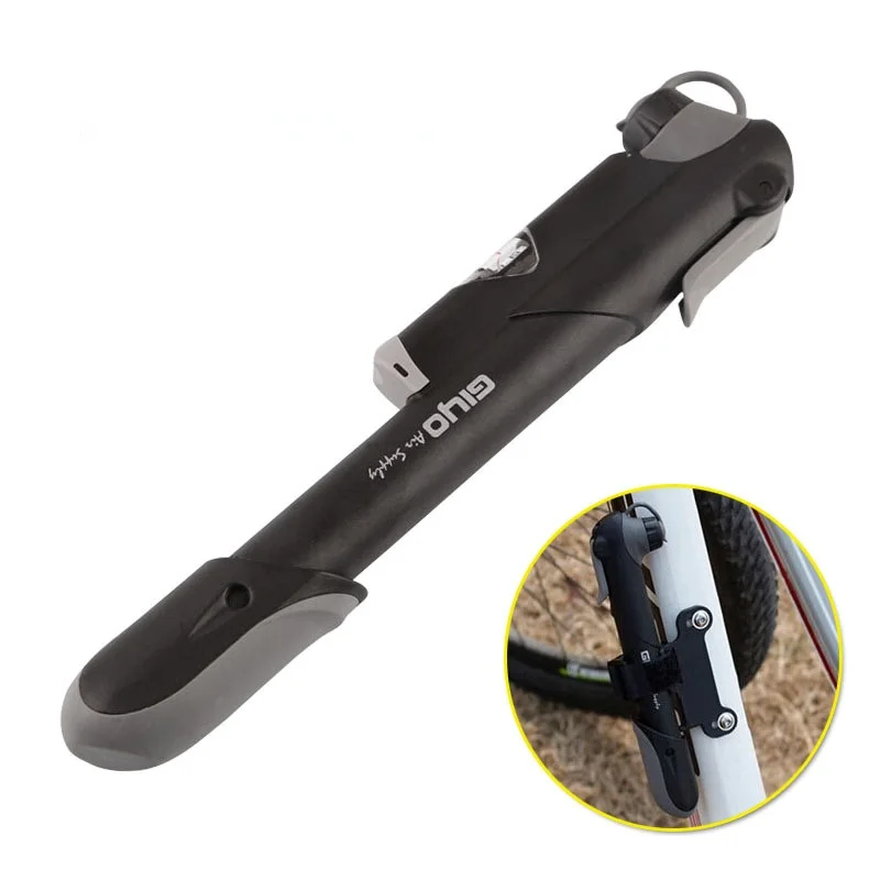 

Велосипедный ручной мини-насос из алюминиевого сплава с барометром, воздушный насос для верховой езды, насос для накачивания шин с шариками...