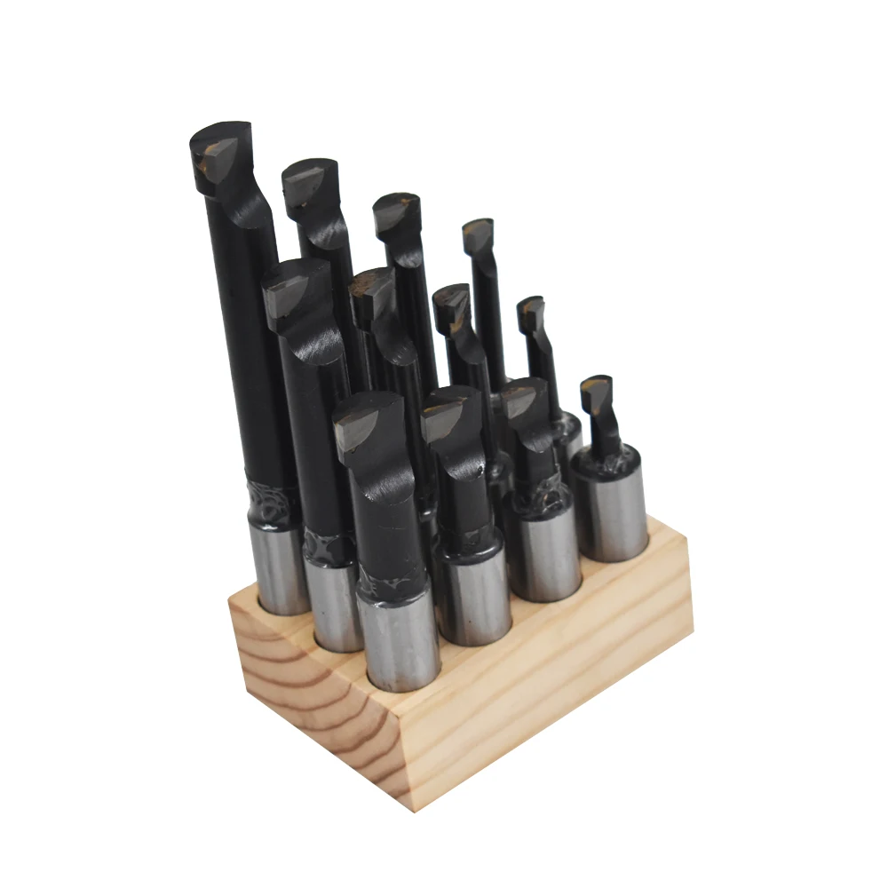 

New 3/4" Boring Bar Set 12 pcs C6 Carbide Tipped Bars 3/4 Shank Lathe Tool