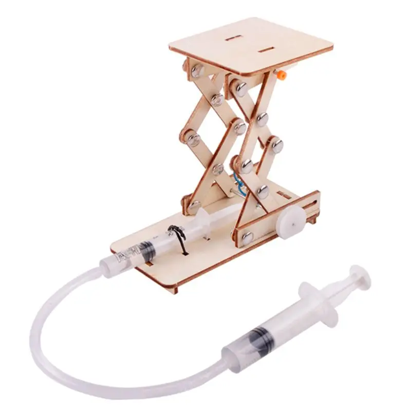 

Kids Scientific Toys Puzzle Hydraulic Experiment Lift Table Projects Physics Teaching Aids DIY Science Educational Kit