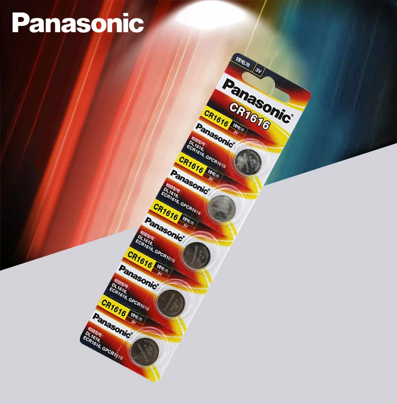 CR1616 200 шт. кнопочные батарейки Panasonic 100% оригинальный cr 1616 3V литиевая батарея DL1616