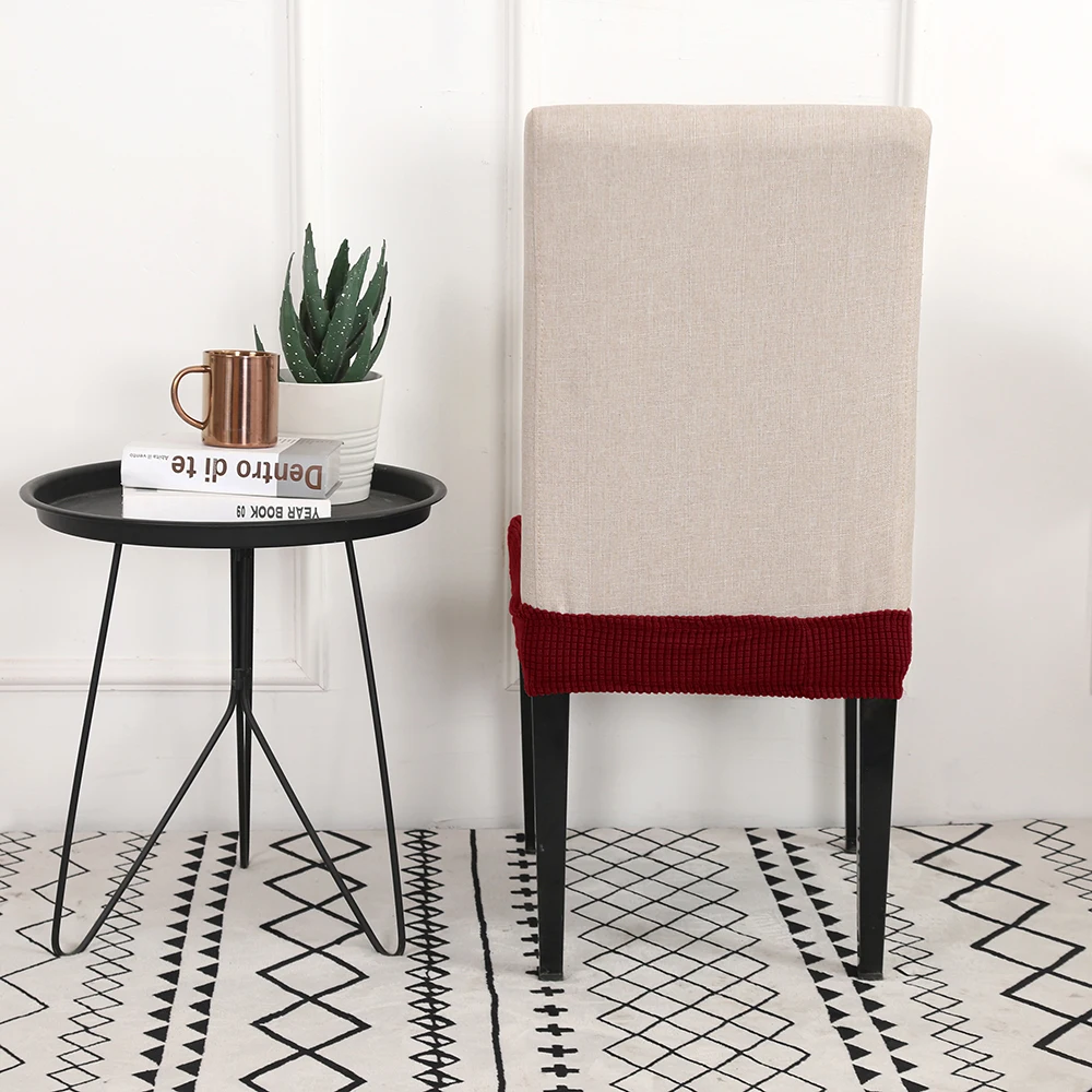 Современный спандекс эластичный Чехол для стула однотонное цветное сиденье