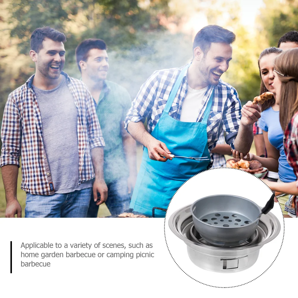 

1 Set Stainless Steel Oven Barbecue Stove BBQ Charcoal Oven Roasting Cooker
