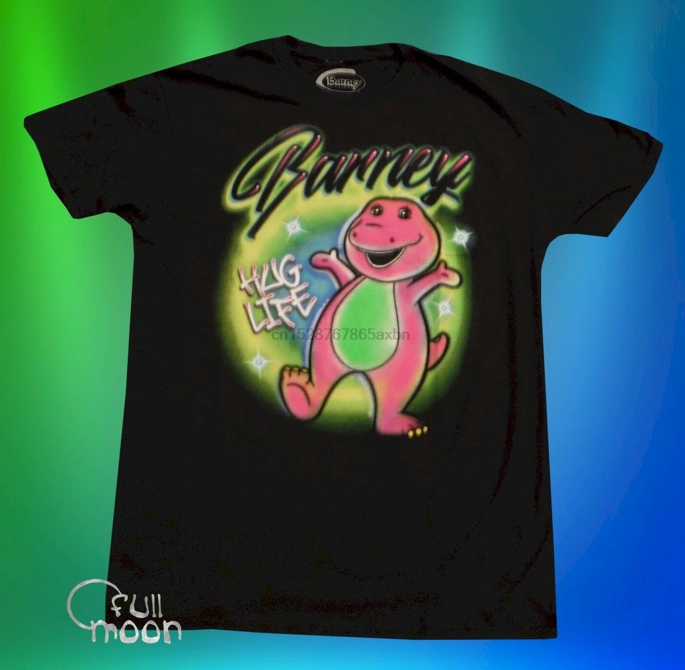 Новая Винтажная Мужская футболка Барни Hug Life с распылителем краски|Мужские футболки| |