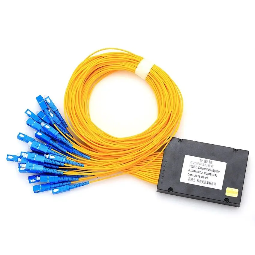 2 шт. волоконно оптический PLC сплиттер 1x16 1x32 SC/UPC разъем 0 мм или 3 мм|Оптоволоконное