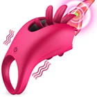 Вращающийся вибратор для женщин, Анальный клитор, лижущий стимулятор, ремешок на пенис, кольцо для пениса, Мужская секс-игрушка, инструмент для взрослых пар, Эротические товары