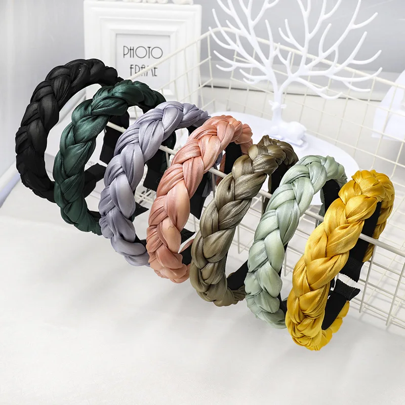 

2019 New Style Braided Hairband Headband for Women Hair Accessories Autumn Winter Fashion Turban Hair Hoop Headwear