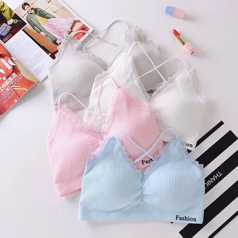 

Girls Seamless Ladies Bras Underwear Women Push Up Bras Everyday Wire Free Female Bras