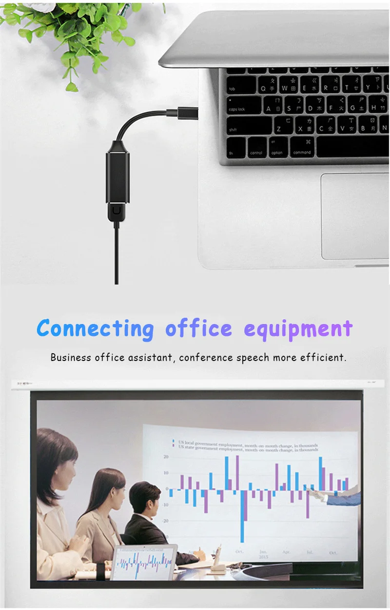 Тип C-видеокабель HDMI USB C USB 3,1 к HDMI Кабель 1,8 M 4K x 2K USB 3,1 к Hdmi Поддержка 4K 1,8 метров Usb C HDMI