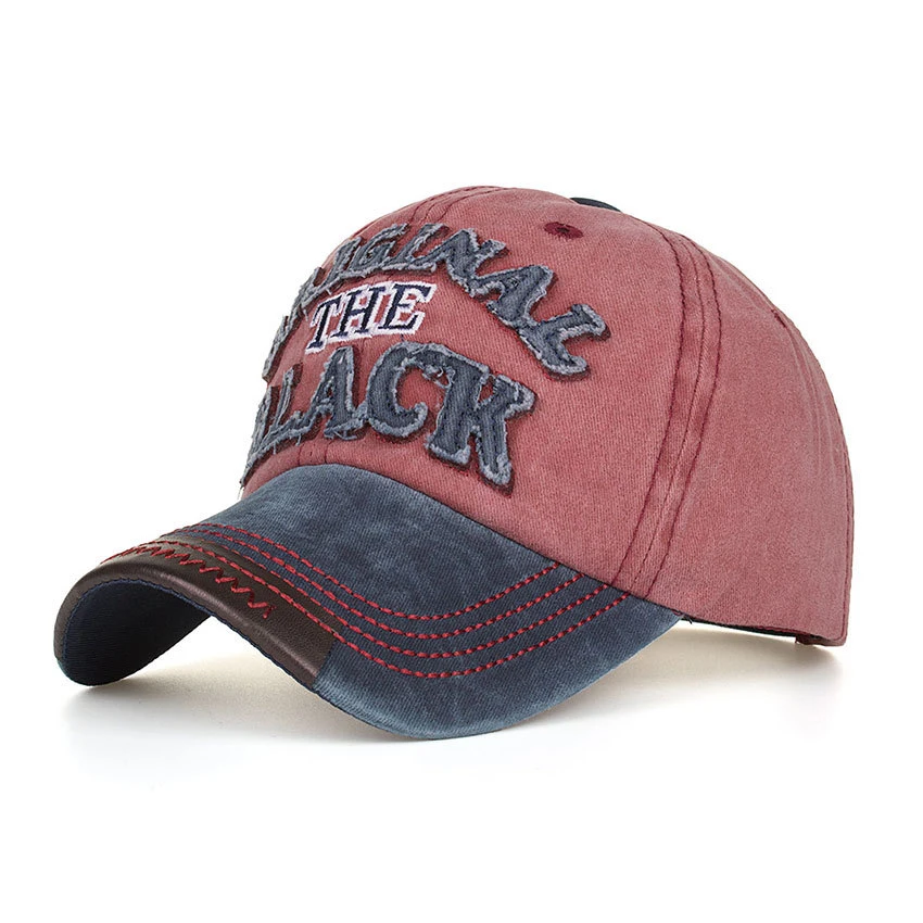 Популярная бейсбольная кепка в стиле ретро с эффектом потертости облегающая