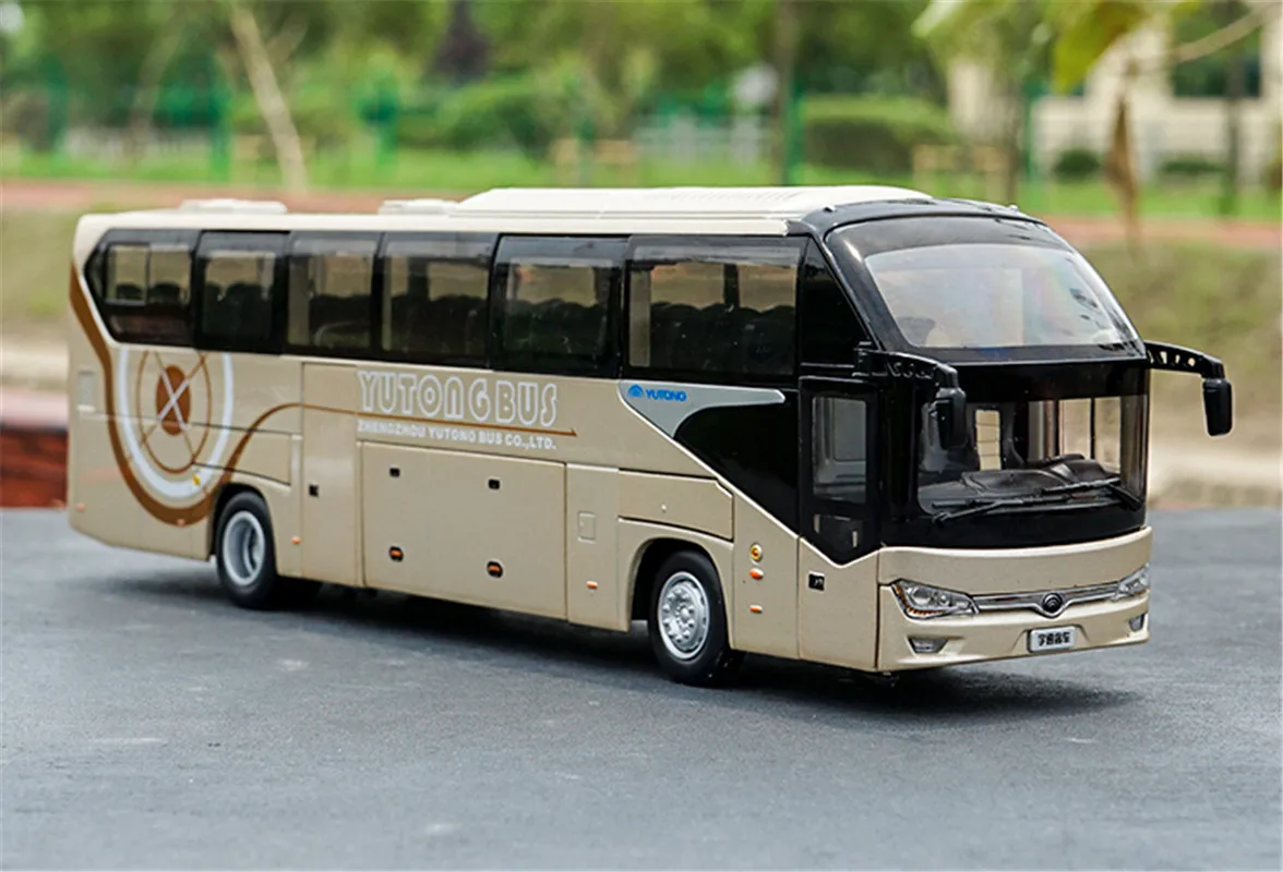 1:42 для YuTong Bus ZK6128HQB тренерский автобус литая металлическая модель автомобиля