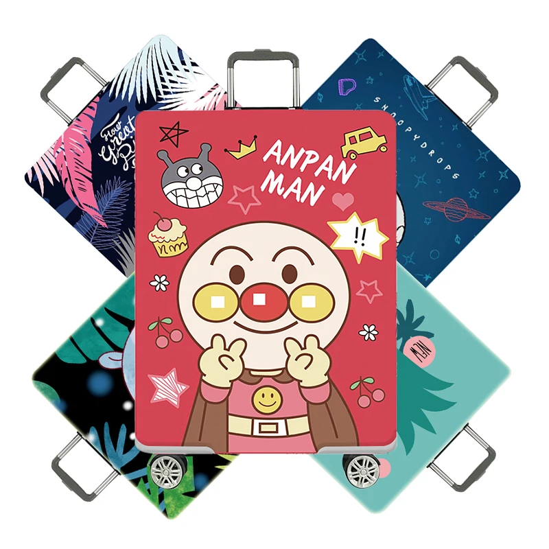 

Защитный чехол для багажа с рисунком из мультфильма, растягивающаяся ткань, мешки для багажа, полиэстер, чемодан, пылезащитный чехол, аксесс...