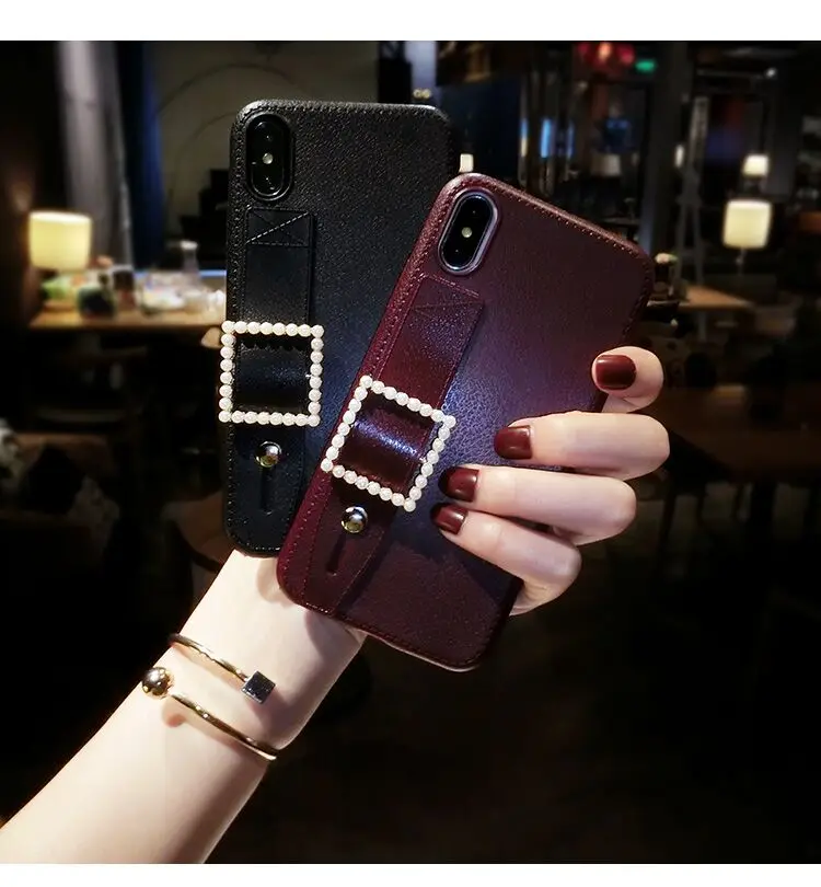 Suitable for 11 Mobile Phone Case Wristband IPhone11maxpro Personality Creative 11pro Tide Drand x Net red XS Female | Мобильные